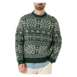 SLHHOLGER LS Knit Jaquard Crew Neck