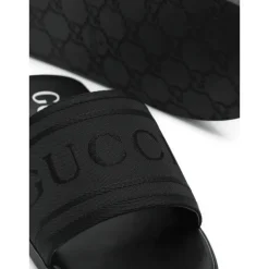 Slide Sandal met Ton-sur-Ton Logo