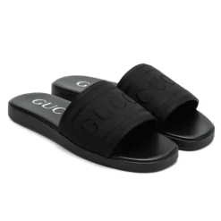 Slide Sandal met Ton-sur-Ton Logo