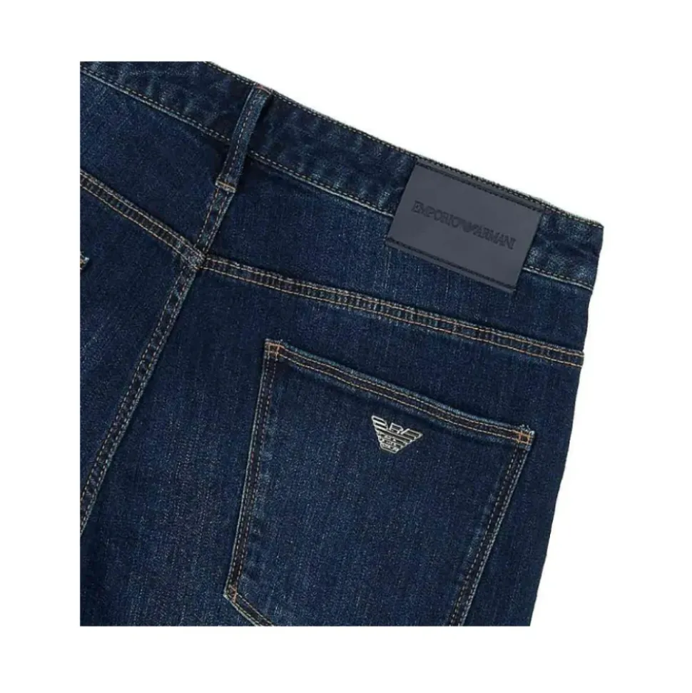 Slim Denim Jeans met Logo Label