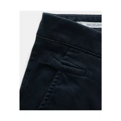 Slim Fit Donkerblauwe Katoenen Chino's