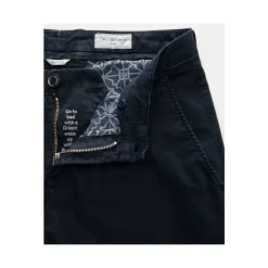 Slim Fit Donkerblauwe Katoenen Chino's