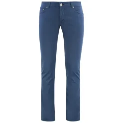 Slim Fit Katoen Zijde Broek