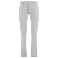 Slim Fit Katoen Zijden Broek