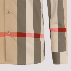 Slim Fit Geruit Katoenen Overhemd