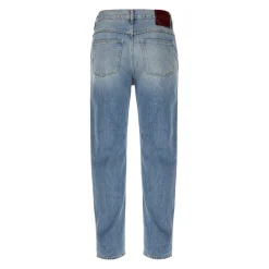 Slim fit katoenen denim broek