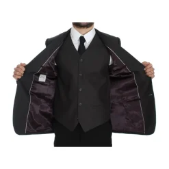 Slim Fit Linnen Blazerjas