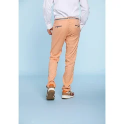 Slim Fit Linnenmix Chino`s