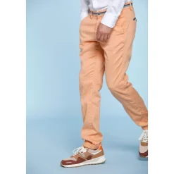 Slim Fit Linnenmix Chino`s