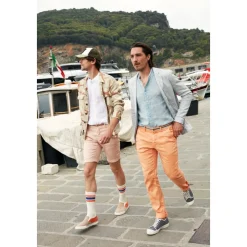 Slim Fit Linnenmix Chino`s