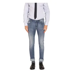 Slim Fit Navy Blue Denim Broek