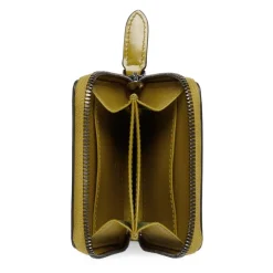 Small Color Block Zip Around Wallet