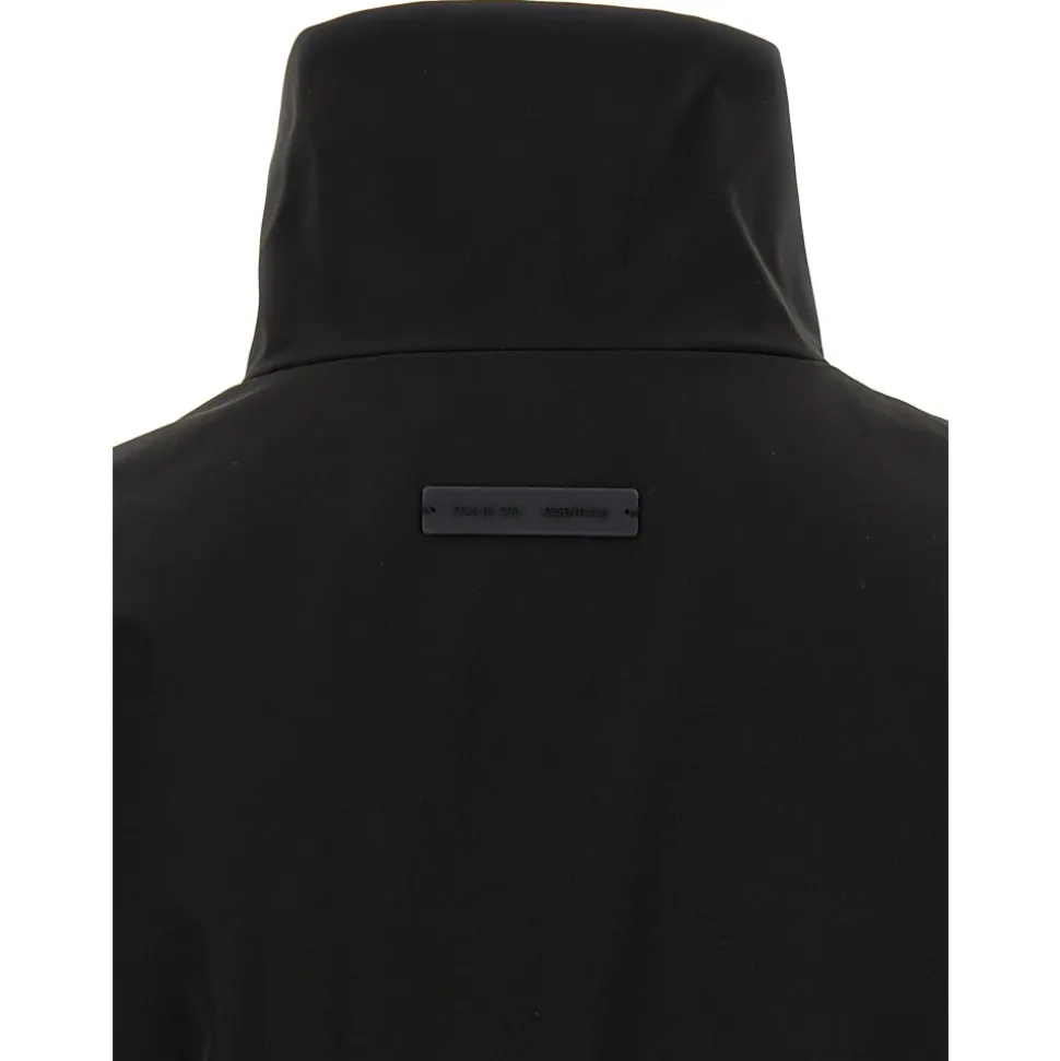 Sportief Nylon Sweatshirt met Halve Rits
