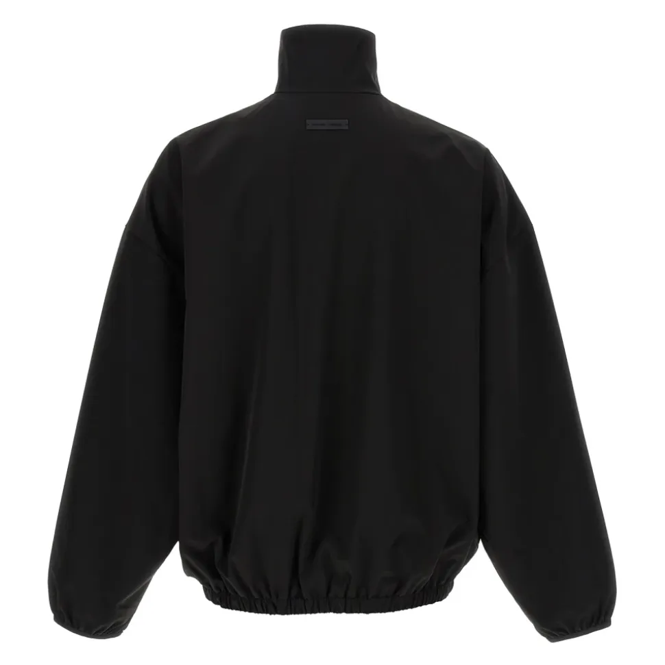 Sportief Nylon Sweatshirt met Halve Rits
