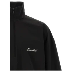Sportief Nylon Sweatshirt met Halve Rits