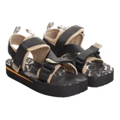 Sportieve platformsandalen met klittenbandsluiting