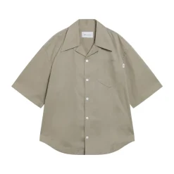 SS Wide Shirt with Camp Collar