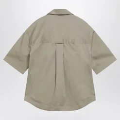 SS Wide Shirt with Camp Collar