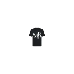 Staggered Logo T-shirt Zwart