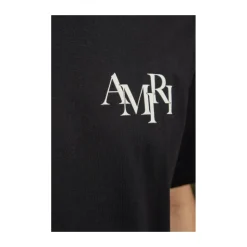 Staggered Logo T-shirt Zwart