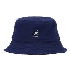Starry Blue Gewassen Bucket Hoed