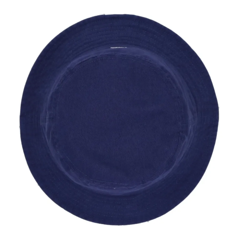 Starry Blue Gewassen Bucket Hoed