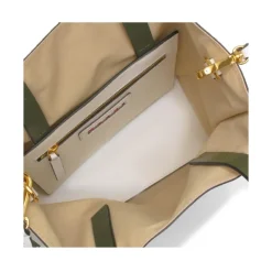 Stijlvolle Bianco-Verde Schoudertas