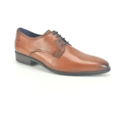 Stijlvolle Cognac Print Geklede Schoenen