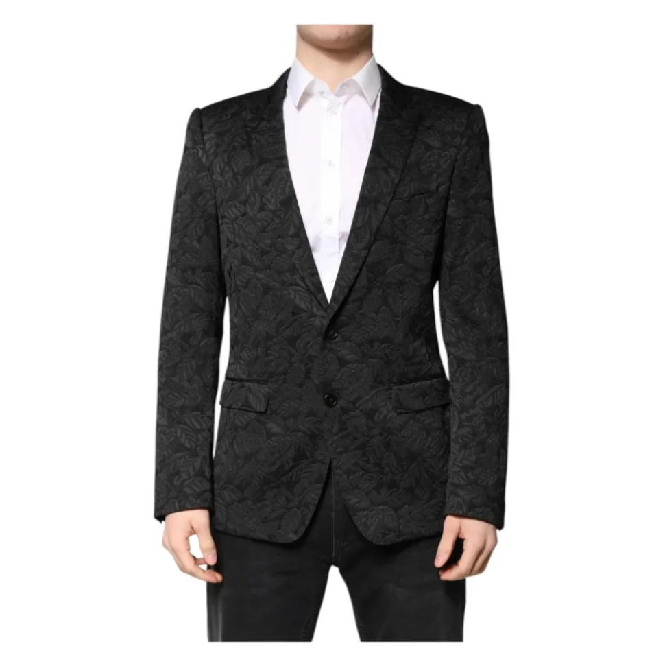 Stijlvolle Brokaat Blazer met Slim Fit