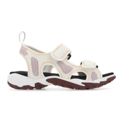Stijlvolle platte sandalen met multicolor stof