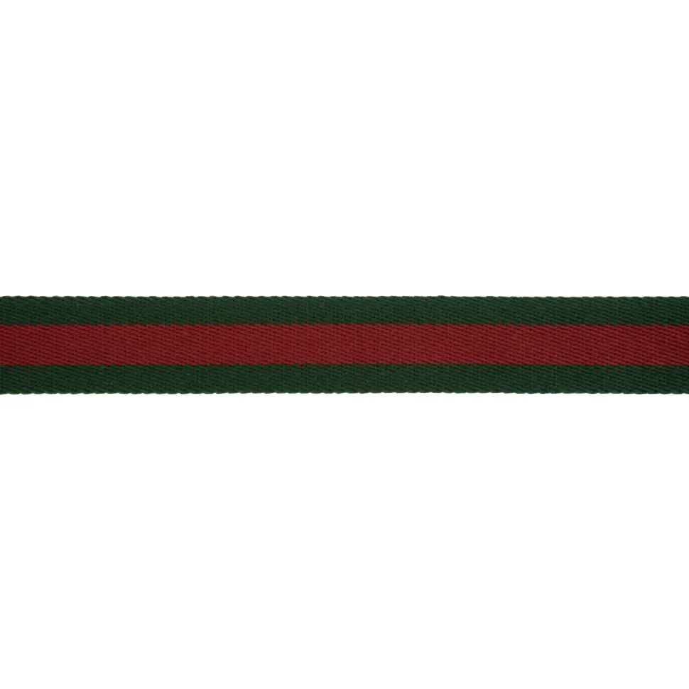 Stoffen Riem met Leren Details