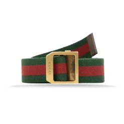 Stoffen Riem met Leren Details
