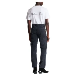Straight Distressed Repaired Jeans