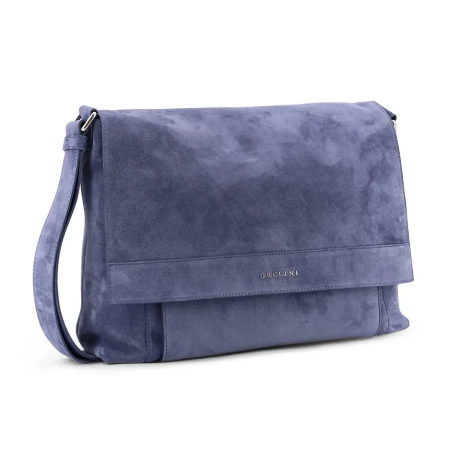 Suede Messenger Bag