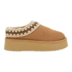 Suede Platform Slippers