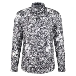 Tattoo Zijden Shirt Slim Fit