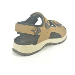 Taupe Trekking Sandalen met Velcro Straps