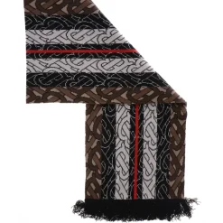 TB Monogram Stripe Knit Football Sjaal