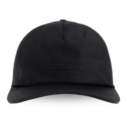 Technical Fabric Baseball Cap met Leren Logo
