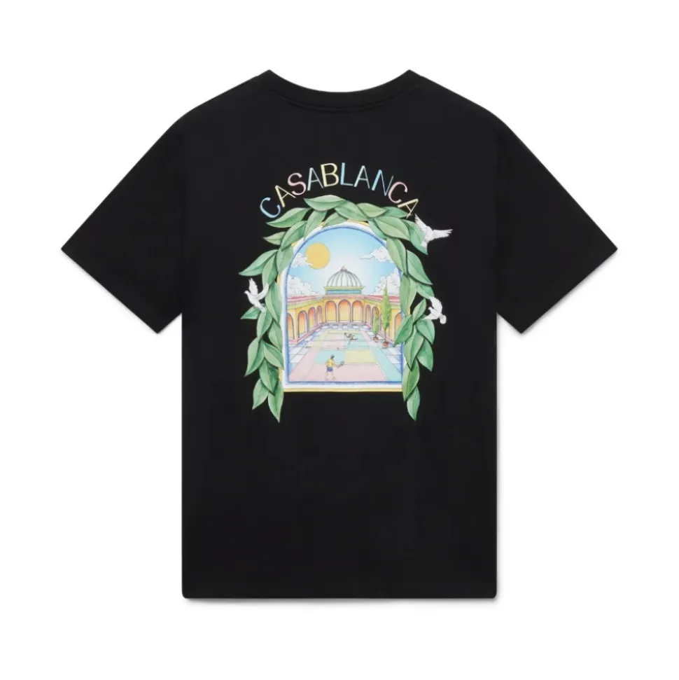 Tennisboog Zwart T-shirt