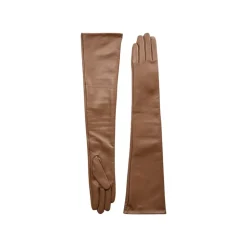 TG Camel Ellebooglange Leren Handschoenen