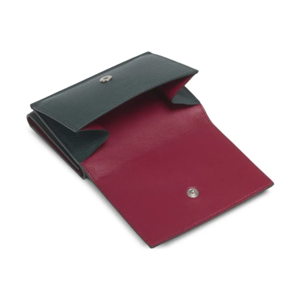 Tri-Fold Portemonnee met Geborduurd Logo