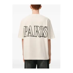T-shirt met ronde hals en print aan voor- en achterkant