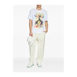 T-shirt met grafische print en ronde hals