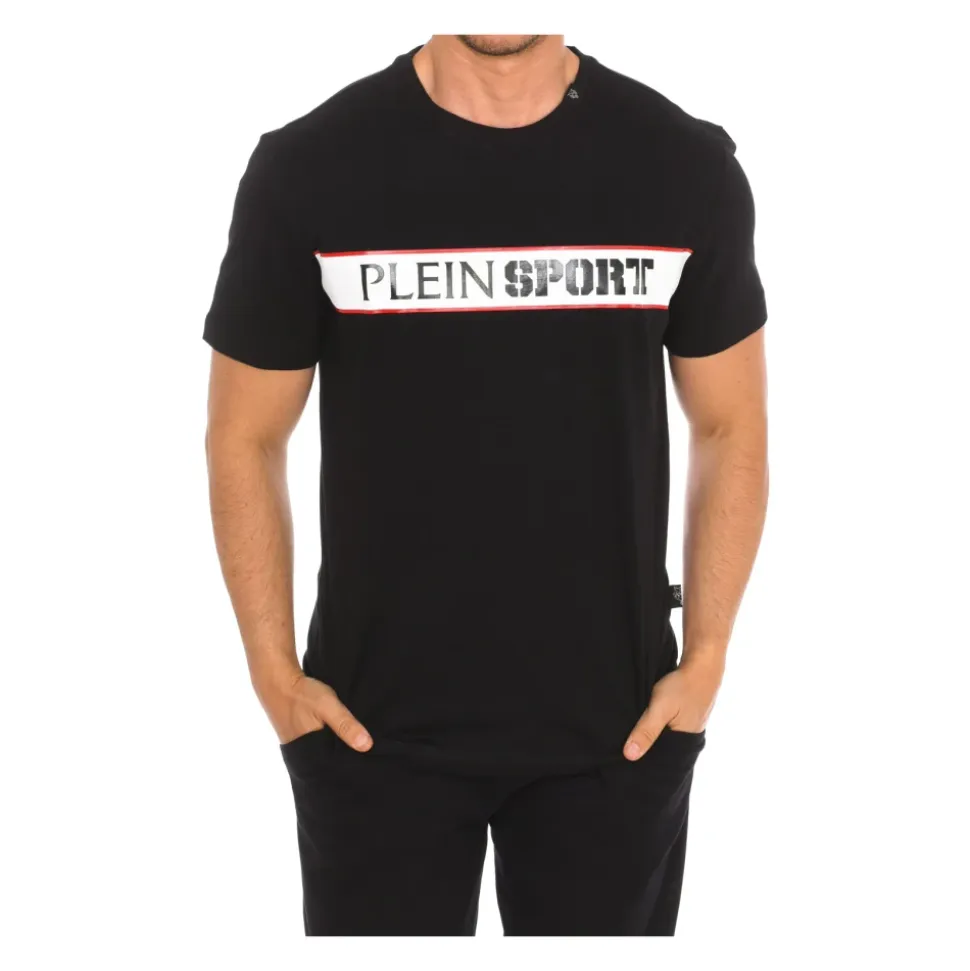 T-shirt met korte mouwen en merkprint