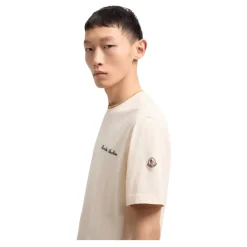 T-shirt van katoen met geborduurd logo