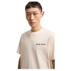 T-shirt van katoen met geborduurd logo