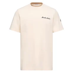 T-shirt van katoen met geborduurd logo