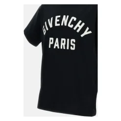 T-shirt van katoen met Parijs borduursel