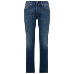 Uitlopende denim broek